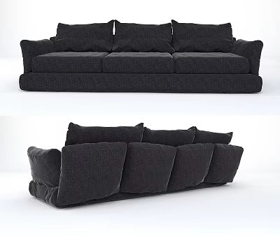 Modern Three-Seat Sofa 3d model Modern Three-Seat Sofa 3d model