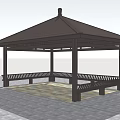 Modern Pavilion Leisure Pavilion 3d model