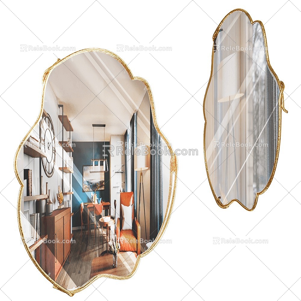 Salto decorative mirror 3d model