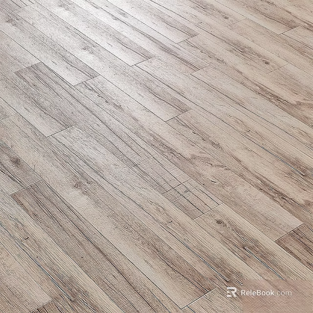 Natural Light Colored Wooden Flooring With Realistic Wood Grain And Smooth Surface 3d model 