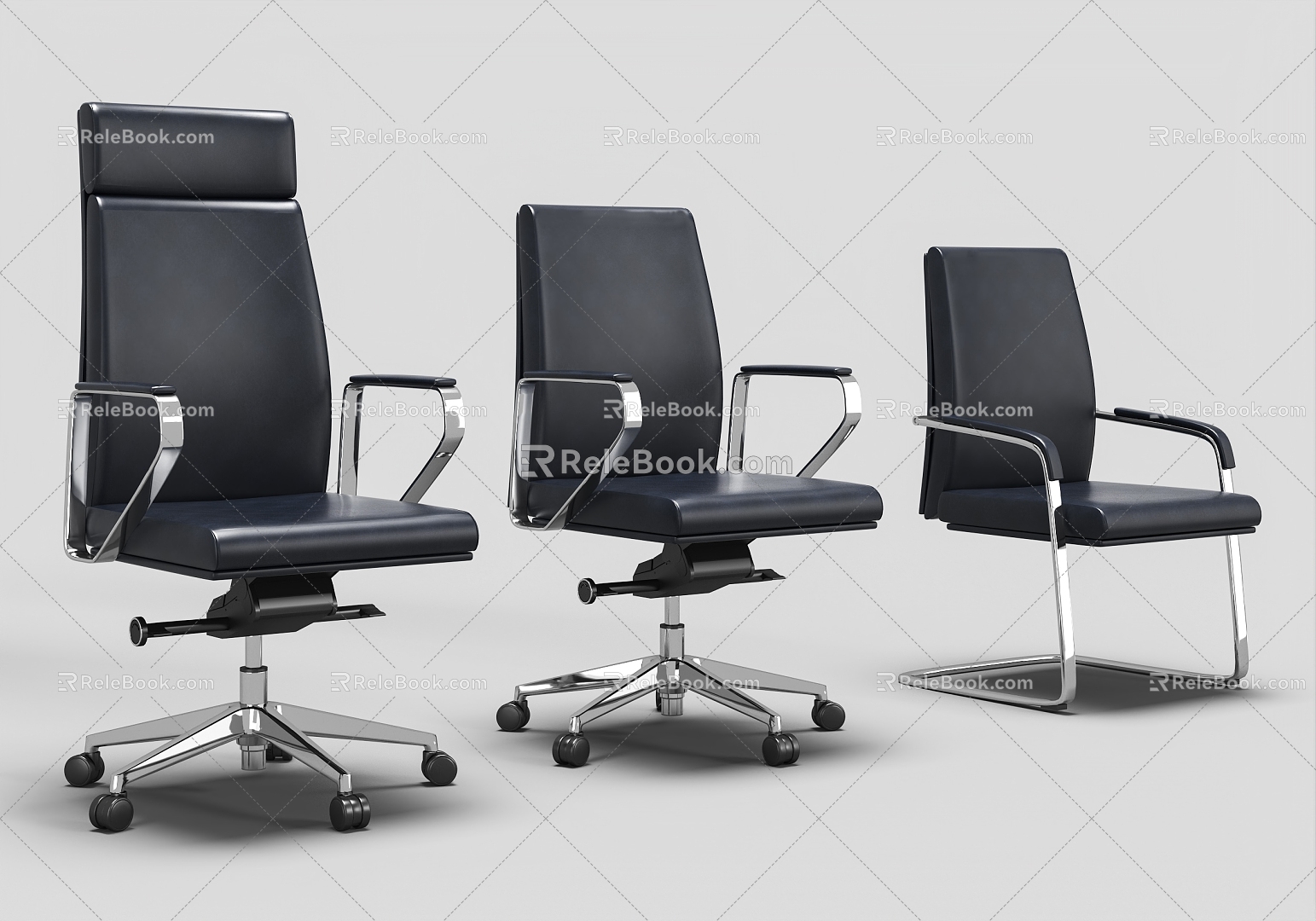 Office Chair Boss Chair Chair Leather Chair Staff Chair 3d model