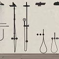 Modern Shower Fixtures With Various Designs Wall Mounted And Handheld Styles
