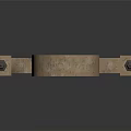 Arched Stone Brick Entry Gate With Inscribed SYCAMORE And Flanking Lanterns On Stone Pillars