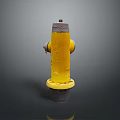 Sturdy Yellow Fire Hydrant With Classic Design For Outdoor Urban Use
