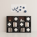 Modern Simple Bookcase Decorative Cabinet 3d model