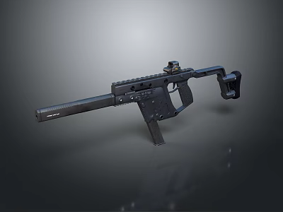 Detailed Black Tactical Weapon Featuring Modern Design Stock Barrel And Scope 3d model
