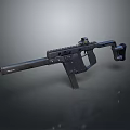 Detailed Black Tactical Weapon Featuring Modern Design Stock Barrel And Scope