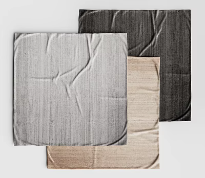 Modern Carpet Square Carpet Silent Wind Carpet 3d model