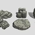 Natural Wood and Stone Decorative Pieces Featuring Unique Organic Textured Surfaces