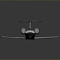Black Space Plane With Modern Aerodynamic Wing Design And Windows