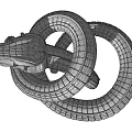 modern snake venomous snake python 3d model