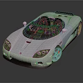 Silver Convertible Sports Car With Sleek Aerodynamic Design And Red Brake Calipers