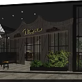 Elegant Modern Restaurant Open Space With Wooden Decor Glass Partitions Long Tables And Pendant Lights