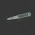 Golden Weapon Bullet With Shiny Metal Surface And Detailed Design