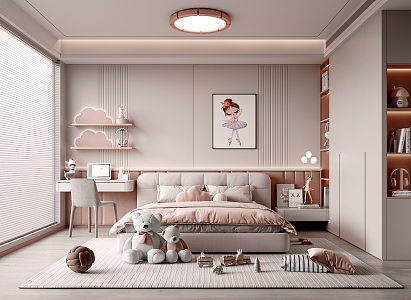 Girls Children's Room 3d model