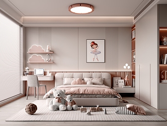 Girls Children's Room 3d model