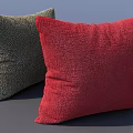 Cozy Soft Plush Red And Green Decorative Pillows For Sofa Bed Decoration