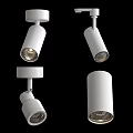 White Modern Downlights and Spotlights Ceiling Mounted Lighting Fixtures with Adjustable Design