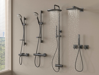 Modern Shower Bathroom Small Shower 3d model