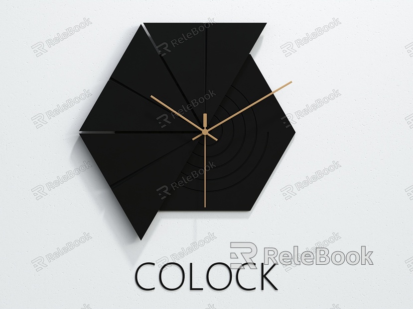 Clock Wall Clock Furnishings Wall Decoration Simple model