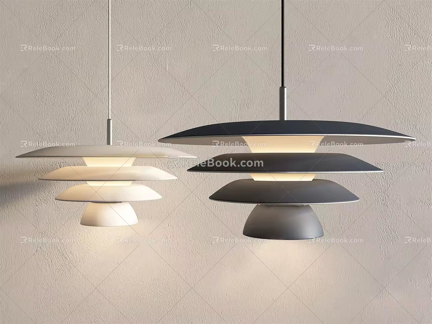 Modern chandelier 3d model