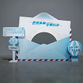 Inspirational Future Dream Sailing Scene With Envelope Balloon And Signage