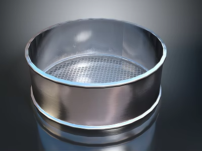 Stainless Steel Round Sieve With Fine Mesh For Baking And Cooking Needs 3d model