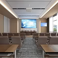 Modern Conference Room 3d model
