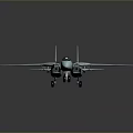 Detailed Light Gray Military Fighter Jet Featuring Cockpit Wings Tail And Landing Gear