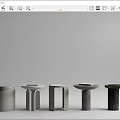 Modern combination of several sides and several corners 3d model