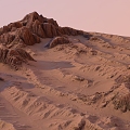 Desert Terrain Mountains 3d model