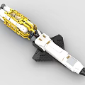 LEGO toy building blocks spaceship sci-fi spaceship spacecraft 3d model