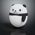 Modern game character panda animal cartoon panda animation panda 3d model
