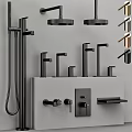 Golden Modern Bathroom And Kitchen Faucets With Various Stylish Handle Designs