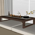 Modern Bay Window Tea Table 3d model