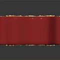 Elegant Red Sofa Stool With Golden Carved Accents And Luxurious Design