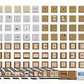 Modern switch hardware socket switch combination 3d model