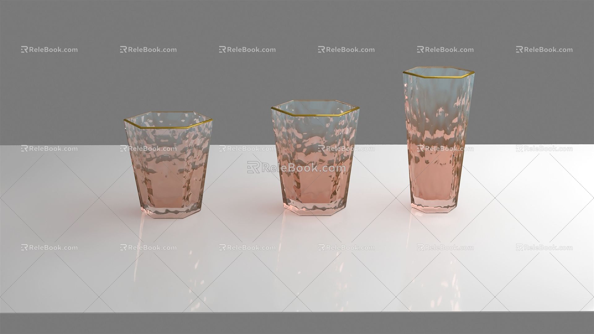 Modern Cup Hexagonal Cup model