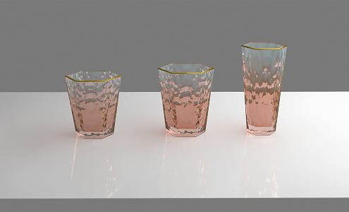 Modern Cup Hexagonal Cup 3d model