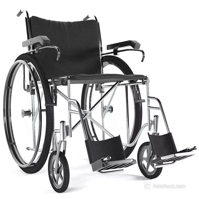 Medical Mobility Wheelchair Featuring Lightweight Frame Adjustable Armrests and Ergonomic Seat 3d model 