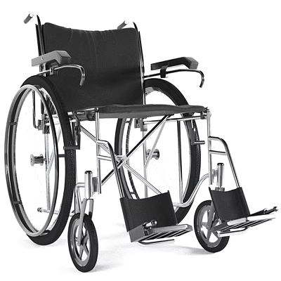 Medical Mobility Wheelchair Featuring Lightweight Frame Adjustable Armrests and Ergonomic Seat 3d model