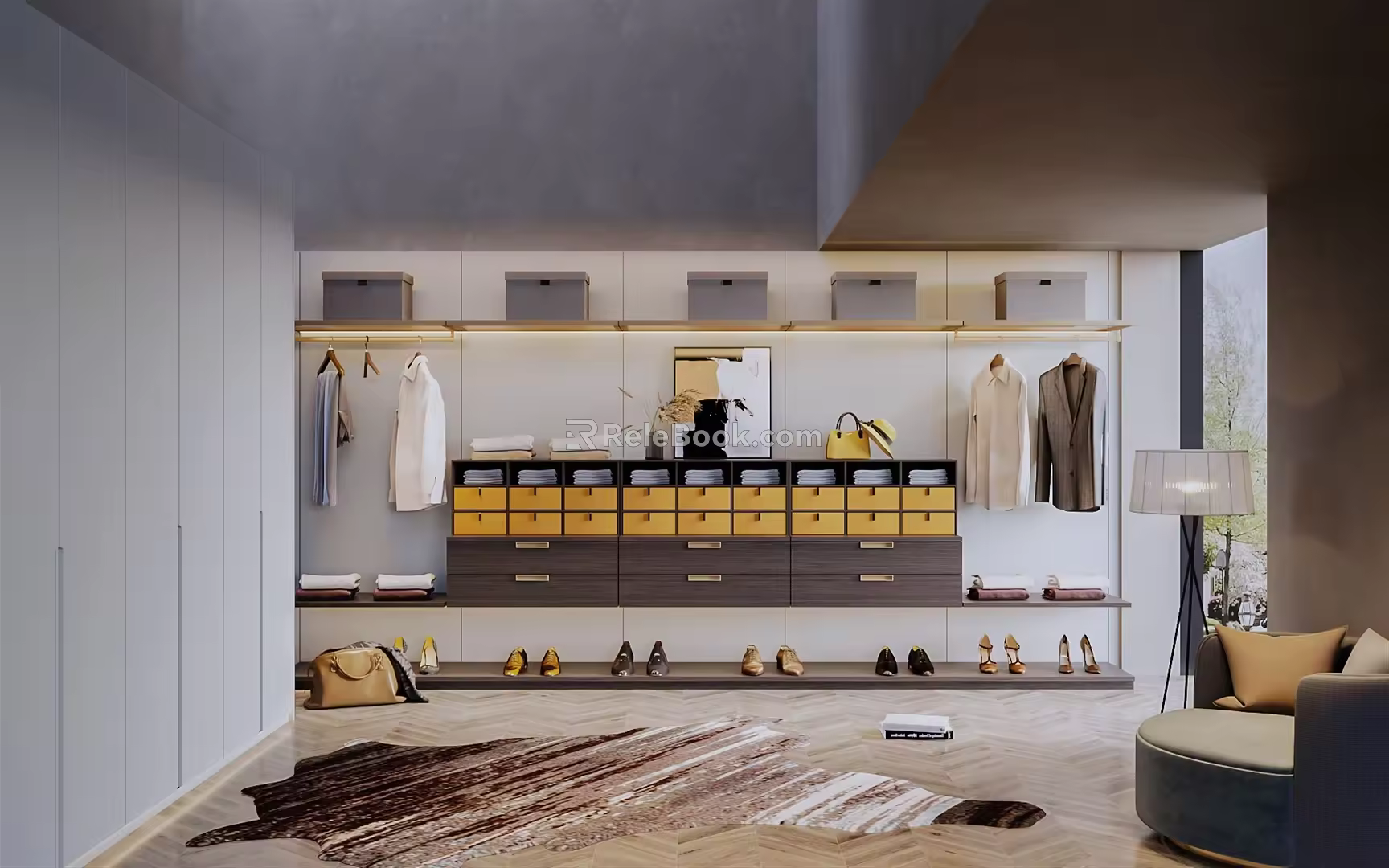 Modern Cloakroom 3d model