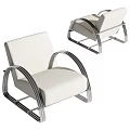 Modern Single Sofa 3d model