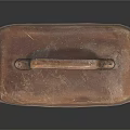 Vintage Rusted Metal Lunch Box with Sturdy Handle for Daily Use