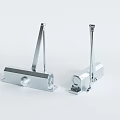 Silver Metal Door Closers With Modern Design For Home Hardware Use