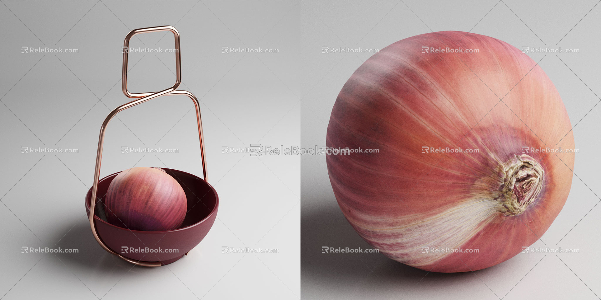 Modern Vegetables Onion Vegetables 3d model