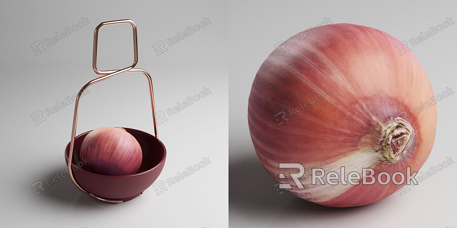 Modern Vegetables Onion Vegetables model