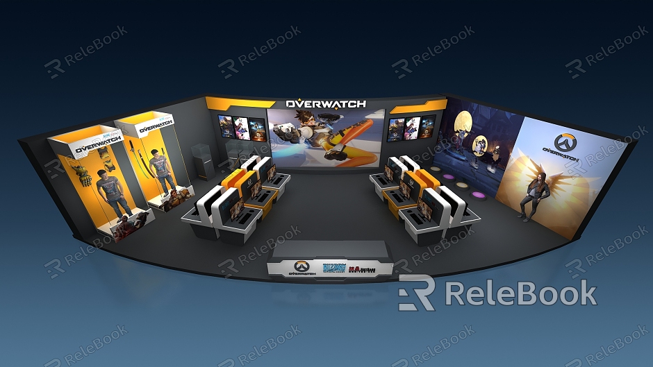 Modern Blizzard E-sports Booth model