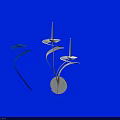 Sleek Modern Silver Metal Wall Lamp Featuring Curved Design And Artistic Finish