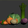 Fresh Assorted Vegetables Including Cabbage Tomatoes Onion Broccoli Carrot and Potatoes